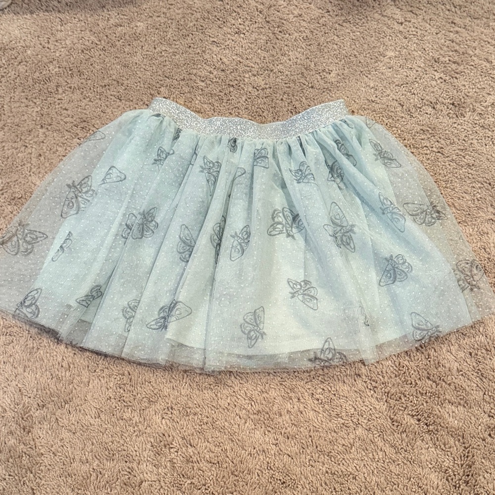 Star Wars Girls size 7  Mint Green Butterfly Skater Skirt